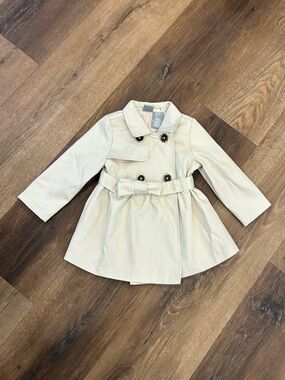 Tahari Baby Khaki Coat Jacket Rain Outfit 6-9m